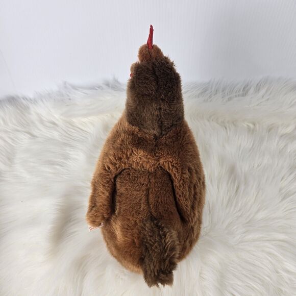 Teddy Hermann Brown Chicken Hen Plush Stuffed Animal 12" - Picture 8 of 11